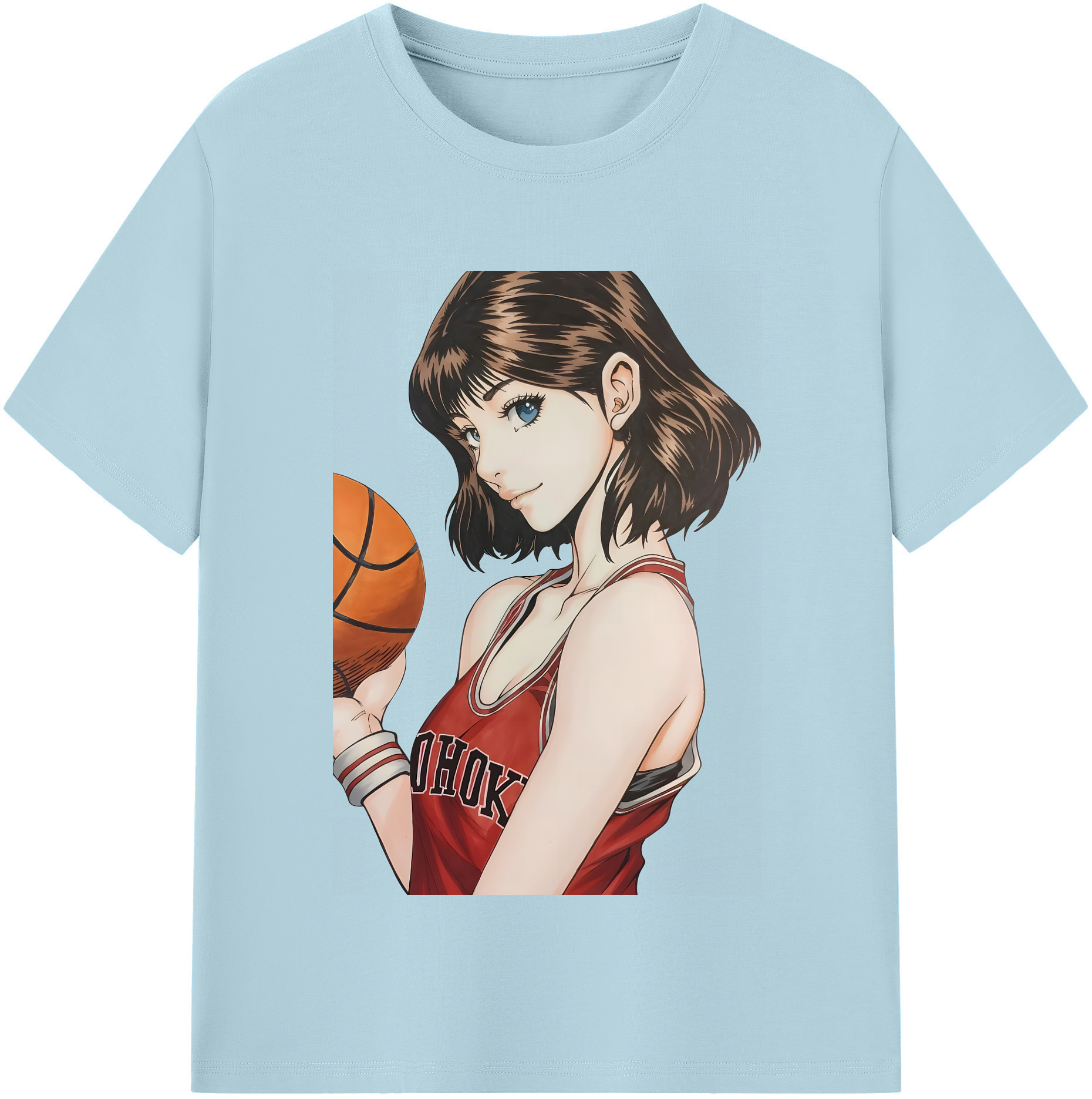 SLAM DUNK／スラムダンク 綿100％半袖Tシャツ（フロントプリント）